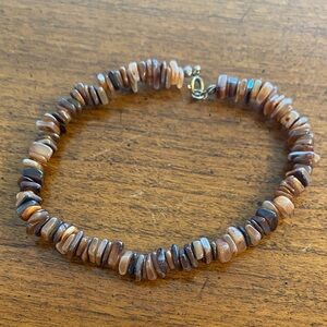 Natural stone size 9 Artisan Earthy Tones Bracelet or anklet